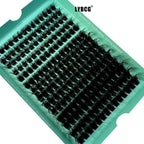 1boxes196/280 Cluster Lashes 5D Fluffy Thick Eyelash Extension D Volume Mixed 8-20MM Tray Faux Mink Lashes Lash Extension Makeup