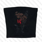 Aesthetic 2023 Goth Crop Top y2k Women Harajuku O Neck Short Sleeve Sweat Shirt Graphic Pattern Fairy Grunge Clothing crop tops