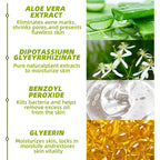 30g Acne Cream soothes, hydrates, helps regulate oil, reduces redness, and enhances skin texture with a moisturizing feel