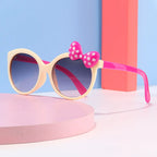 Disney Minnie Mouse Girls Sunglasses Figure Anime Kawaii UV Protection Summer Sunglasses Cute Funny Glasses Toys Birthday Gift