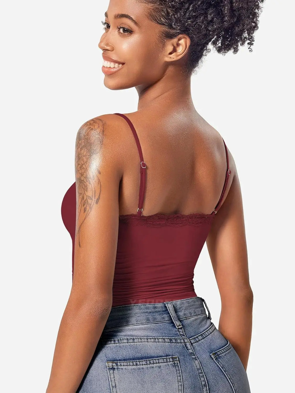 2025 Women Lace Tanks Top Spaghetti Strap Lace Square Neck Sleeveless Match Pants Soft Pullover Summer Camisole Women Clothes