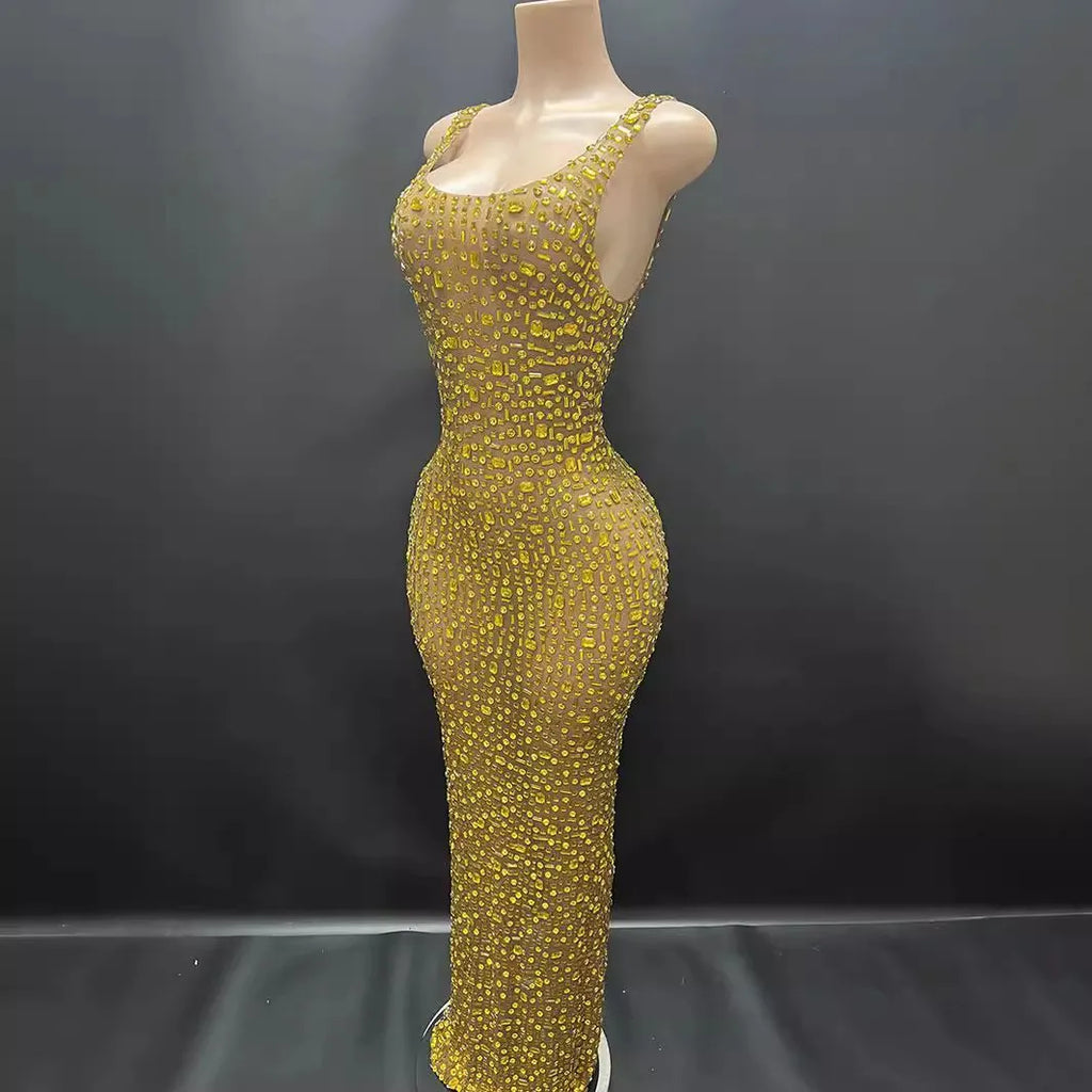 Diamonds Wedding Dress for Women Goddess Senior Photoshoot Props Homecoming Celebrate Birthday party dress New Year's Dress