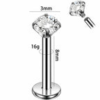 Dreamlee ASTM G23 Titanium Connector Chain For Nose Ring Hoop Clicker Cartilage Helix Body Piercing Jewelry Accessory