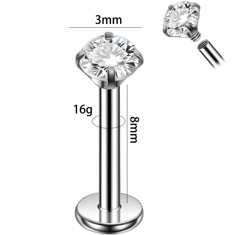 Dreamlee ASTM G23 Titanium Connector Chain For Nose Ring Hoop Clicker Cartilage Helix Body Piercing Jewelry Accessory