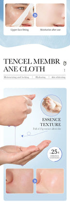 12pcs Hyaluronic Acid Hydrating Facial Mask Sheet Masks For Face Hydrating Shrinking Pores Moisturizing Face Masks Skin Care