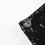 CIBBAR Party Style Skinny Sequin Shorts Solid Low Rise Slim-fitting Short Pants for Women y2k Aesthetic Streetwear Shorts Summer