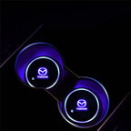 2PCS Car LED Water Cup Mat Drink Holder For Mazda MS Speed CX4 Atenza Axela MX5 CX7 CX5 CX9 RX8 CX30 Bt50