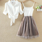 2025 New Womens Tops Fashion Women Summer Chiffon Blouse Short Sleeve Casual Shirt White Ropa Mujer Blusas Feminino