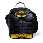 Child Superhero Batmans School Backpack with Lunch Bags ,Pencil Bags ,School Bags for Boys Girls Best Gift