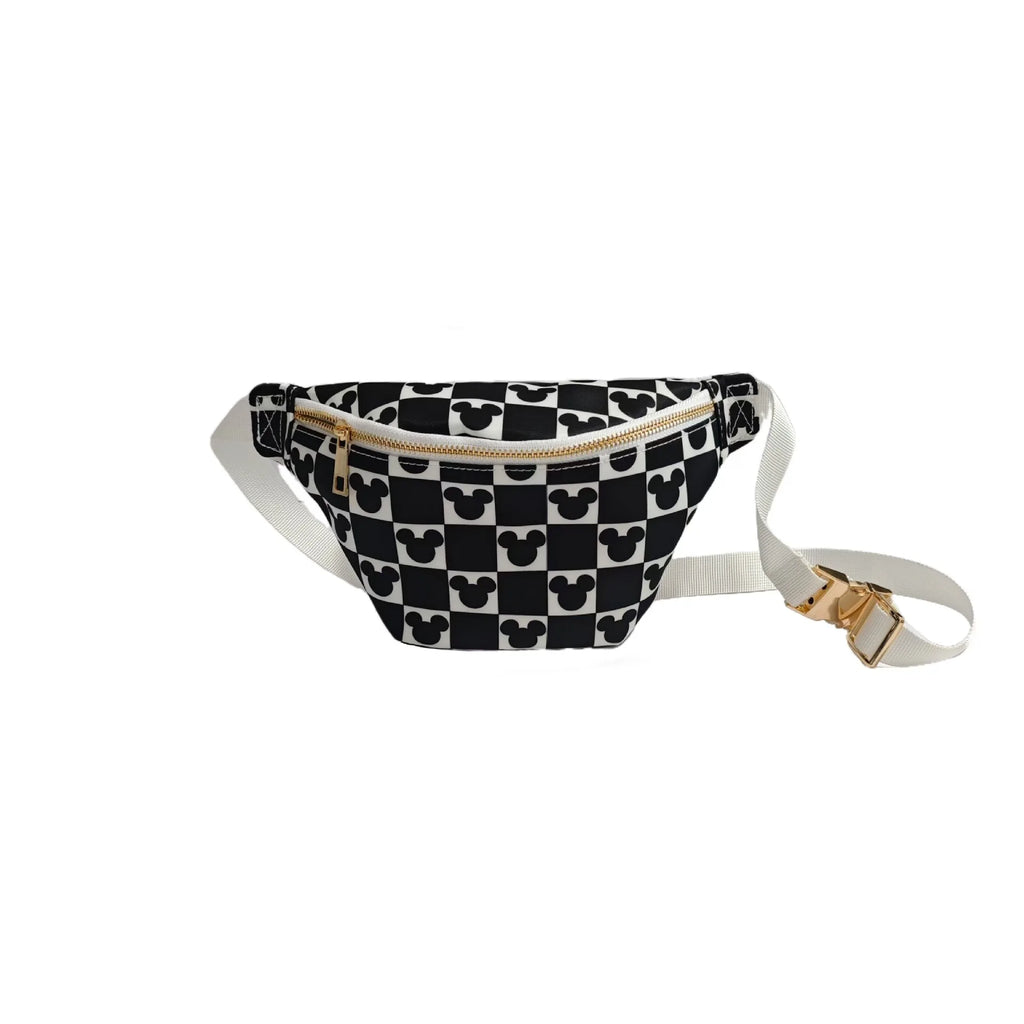 Disney Mickey New Women's Waist Bag Luxury Brand Fashion Women's Messenger Bag Cartoon Cute Women's Chest Bag High Quality