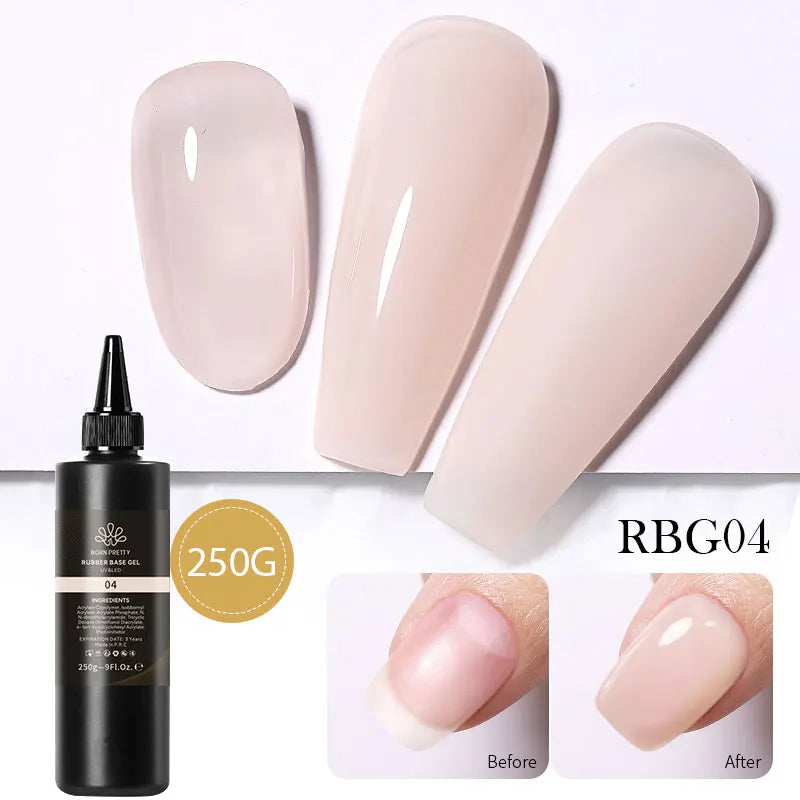 BORN PRETTY 250g Translucent Jelly Red Nude Gel Nail Polish Winter Autumn Manicure Soak Off UV LED Nail Art Gel Christmas Red