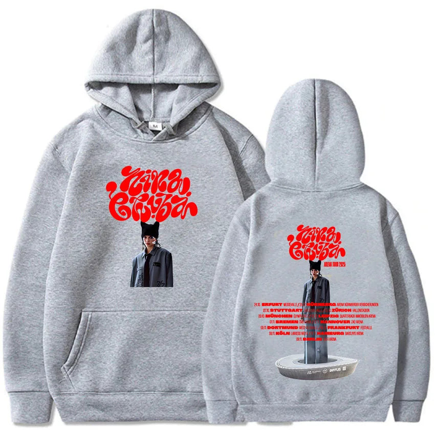 Arena Tour 2025 Nina Chuba Hoodies Sudaderas Para Mujer Winter Women Men Clothing Singer Printing Sweatshirts Casual Pullovers
