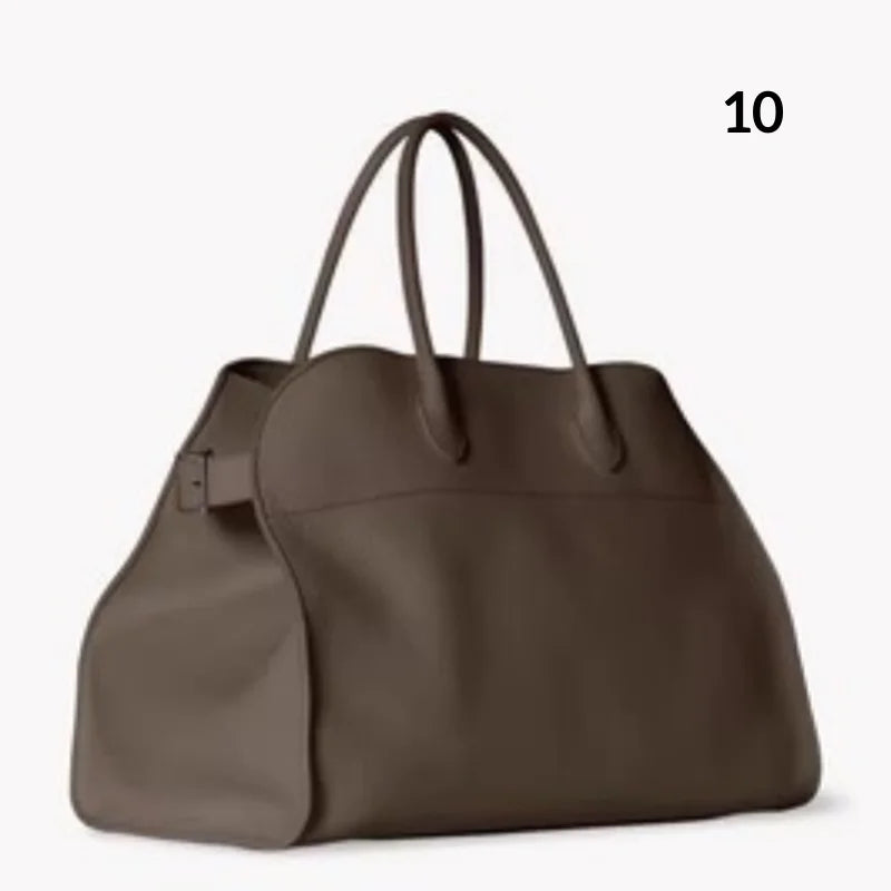 Handbag Tote Tote Commuter Leather Large Capacity Computer Bag White Soft Breathable Handbags Traveling