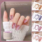 CANNI New 18ml Long Wear No-wipe Bright Topcoat Peeloff Base coat 5g Crystal Magnetic Cat Eye Gel Sparkling Glitter Varnishe