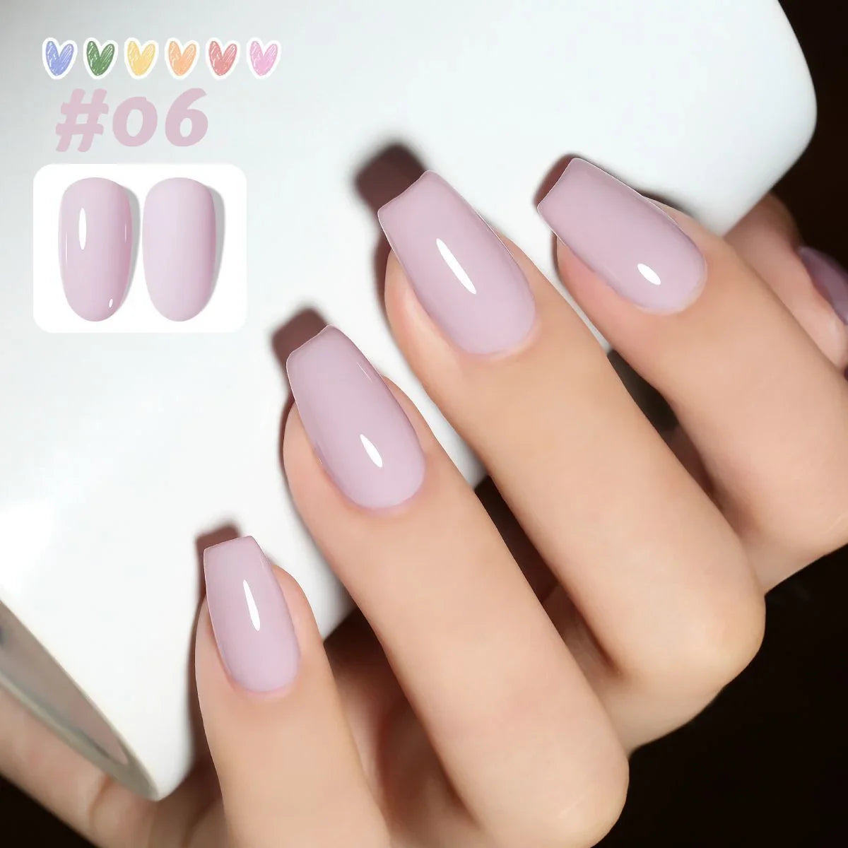1-16pcs PSK Afternoon Sweetheart Gel Nail Polish Yellow Nails Macaron Sweetheart Color Series Whitening Nail Art Nail Supplies