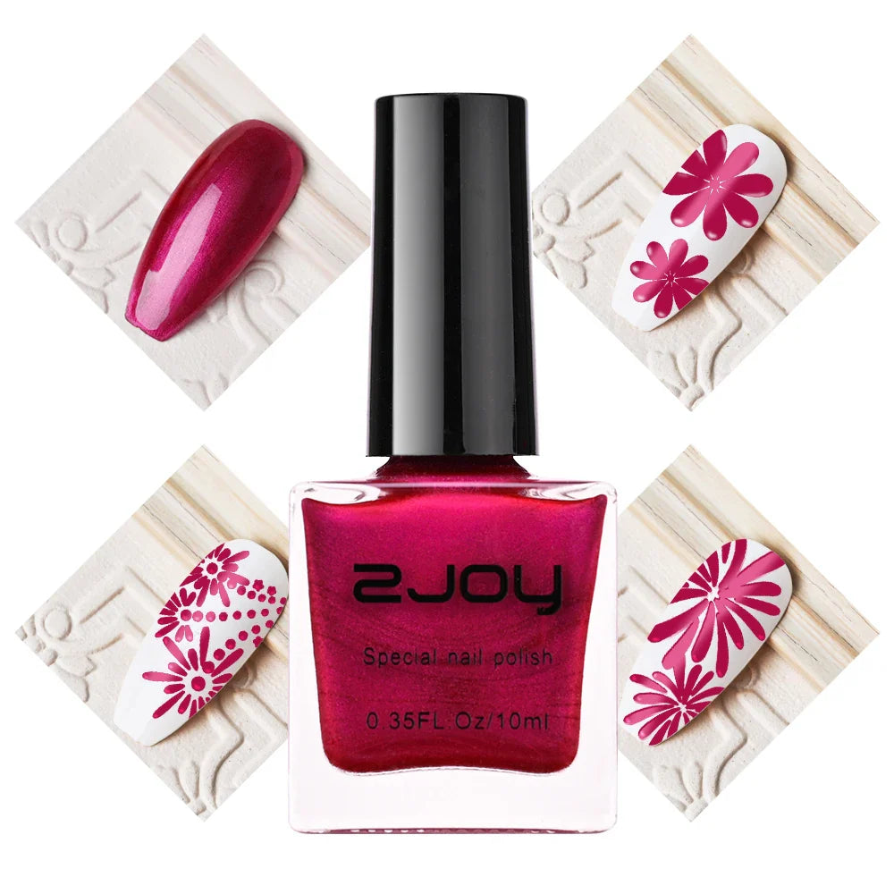 Black White Nail Art Stamping Polish 10ml 30 Colors Stamping Plates Polish Stamping Gel No Smudge Top Oil Colorful Nail Varnish