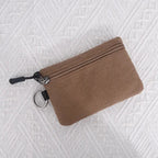 Canvas Mini Coin Wallet Bag Solid Color Zipper Key Bag Money Pocket Purse Women Men Small Card Holder Change Coin Purses