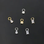 1PC Little Star Moon Snake Crystal Charms Pendant Helix Daith Earrings for Women Hanging Matching Piercing Lobe Tragus Jewelry