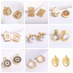 18K Gold Plated Split Rings Connecting Ring Brass Open Jump Rings Accessories For Jewelry DIY Jewelry Material Wholesale