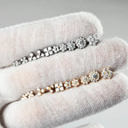 1PC ASTM F136 Titanium Flower CZ Labret Stud Internal Thread Piercing Lip Stud Daith Conch Earring Piercing Jewelry Wholesale