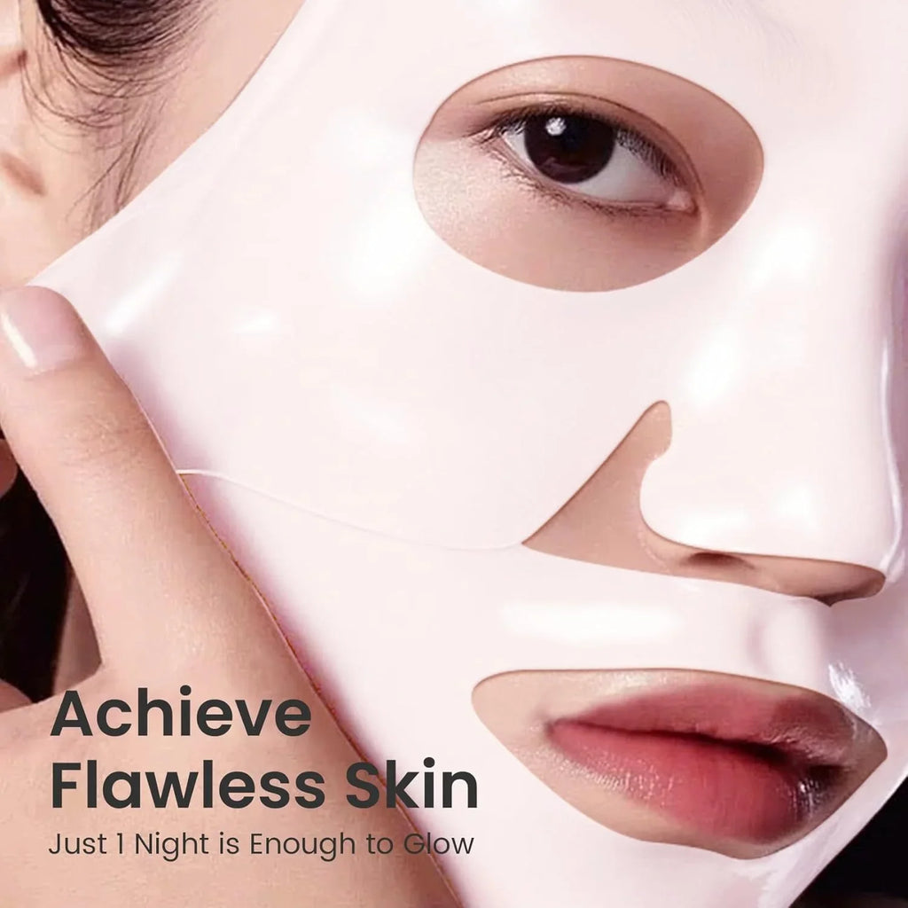 4/8PCS Bio Collagen Face Mask Shrink Pores Deep Hydrating Overnight Mask Moisturizing Refreshing Brightening Face Skin Care