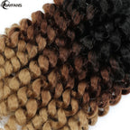 1- 5 Packs 8 inch Jumpy Wand Curl Jamaican Bounce Crochet Hair Natural Black Wand Curls Crochet Hair Short Curly Crochet Braids