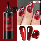 BORN PRETTY 250g Translucent Jelly Red Nude Gel Nail Polish Winter Autumn Manicure Soak Off UV LED Nail Art Gel Christmas Red