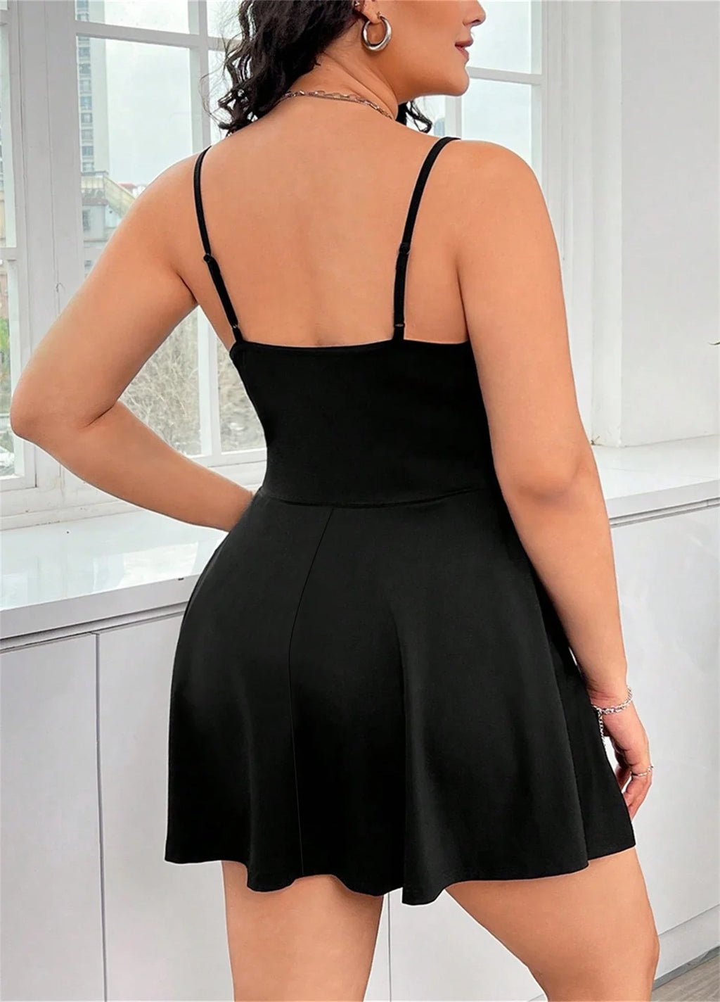 2024 Europe And The United States Summer New Plus-Size Women Comfortable Halter Dress Sexy Backless
