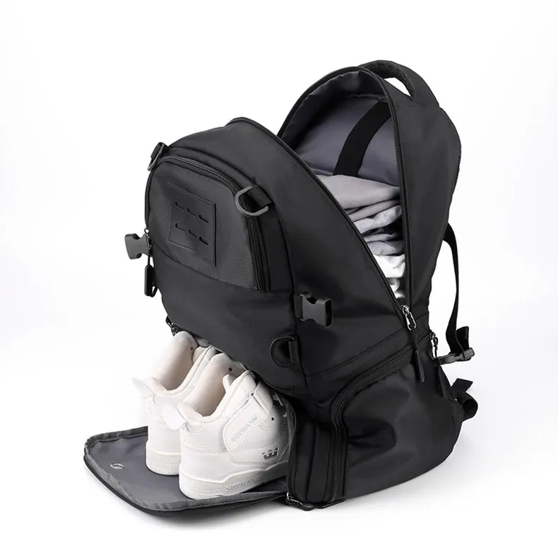 basketball sports backpack with shoe compartment man soccer bag boys football school bag black large capacity school backpack