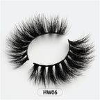 Dropshipping 15-18mm 3D Resuable Dramatic Wispy Mink Fake Eyelashes Makeup Strip False Lashes With Free Eyelash Packaging Boxes