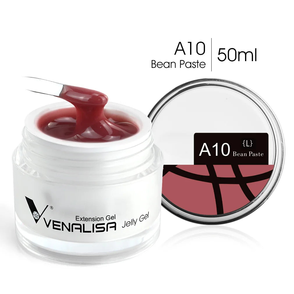50ml Venalisa Soak off Thick Jelly Gel UV Construction Gel Builder Extend 24 Color Camouflage Milky White Nail Art Hard Nail Gel