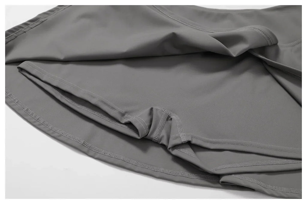 Custom LOGO women's beautiful back tight yoga set quick-drying high waist hip lift running fitness sports skirt 2-piece set