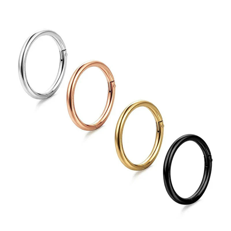 1PC Surgical Steel Tornito Nose Clicker 16G 18G Septum Piercing Clicker Ear Cartilage Pircing Earring Helix Septum Cliker Ring
