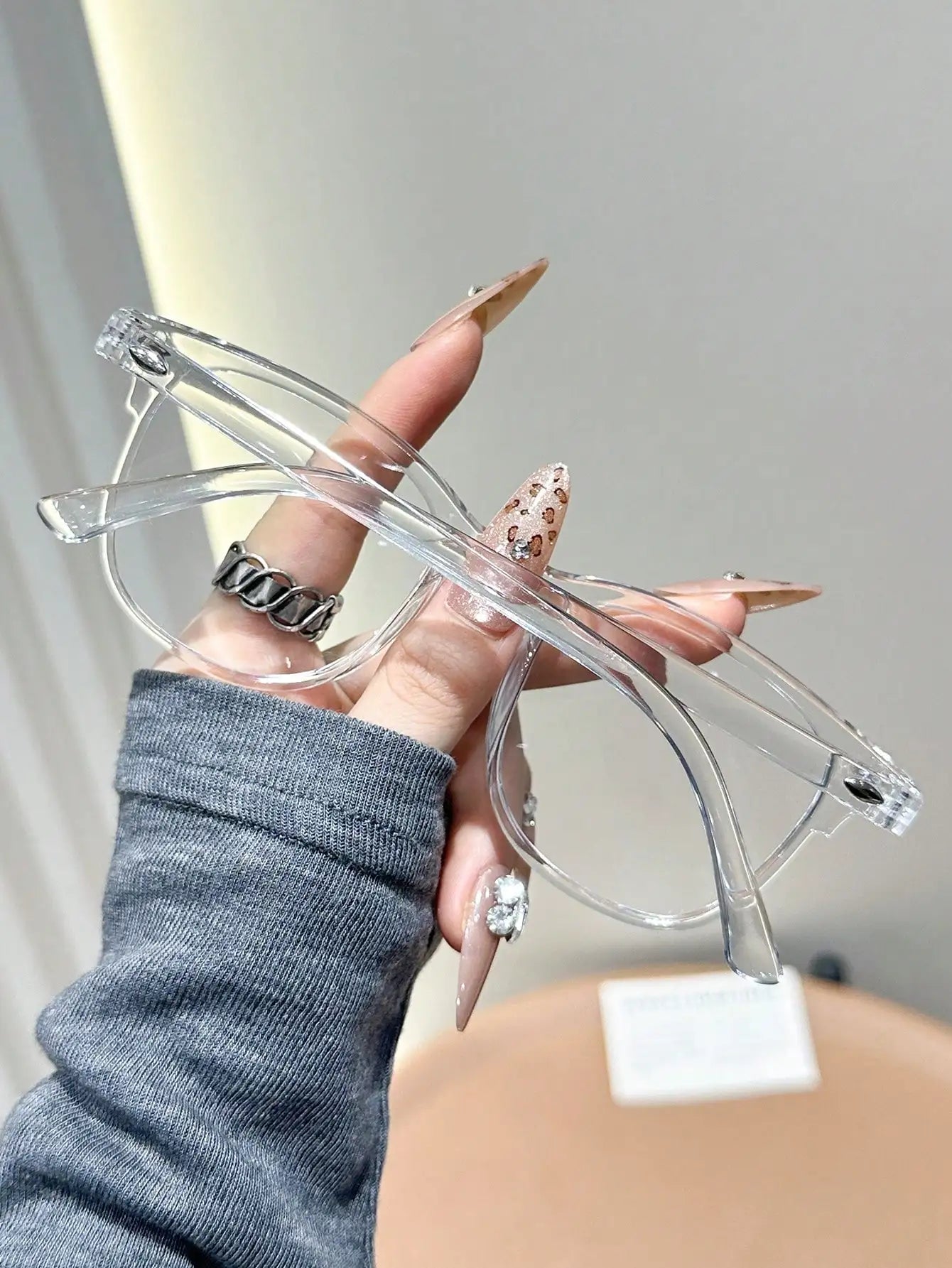 1PC/2PCS Fashion Pentos Plastic Frame Anti-Blue Light Clear Glasses For Daily Office Reading Life Eye Protection Accessories.