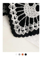 Halloween Costume Skeleton Ghost Bat Spider Web Personalized Knitted Crochet Headband Female Photo Photo Triangle Scarf Trendy