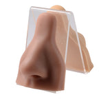 1Pc Soft Silicone Nose Model Tattoo Practice Jewelry Display Piercing Tools Earring Display Tool Acrylic Display Stand Kit