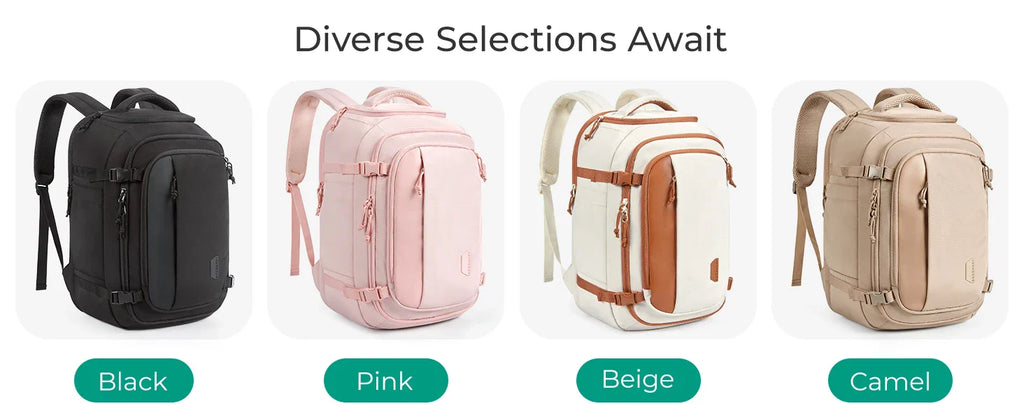 BAGSMART Travel Backpack Flight Approved  30L Lightweight Backpack for Men Women Waterproof Travel Bag with USB Charging Port