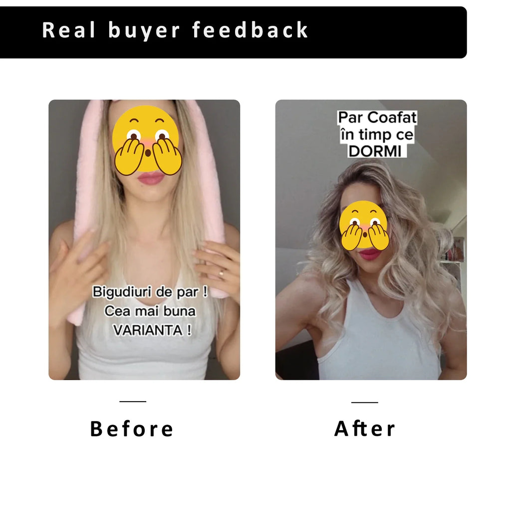 Create Professional Looking Curls Instantly with Heatless Curling Rod Headband No Heat Soft Overnight Hair Curlers