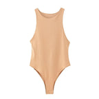 2025 summer solid sexy bodycon women bodysuits female 8 color green slim casual bodysuit chic lady club short playsuits femme