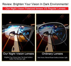 1/2PCS Night Vision Glasses Men Anti-Glare Driving Goggle Half Frame Polarized Sunglasses for Driver UV400 Day and Night Glasses