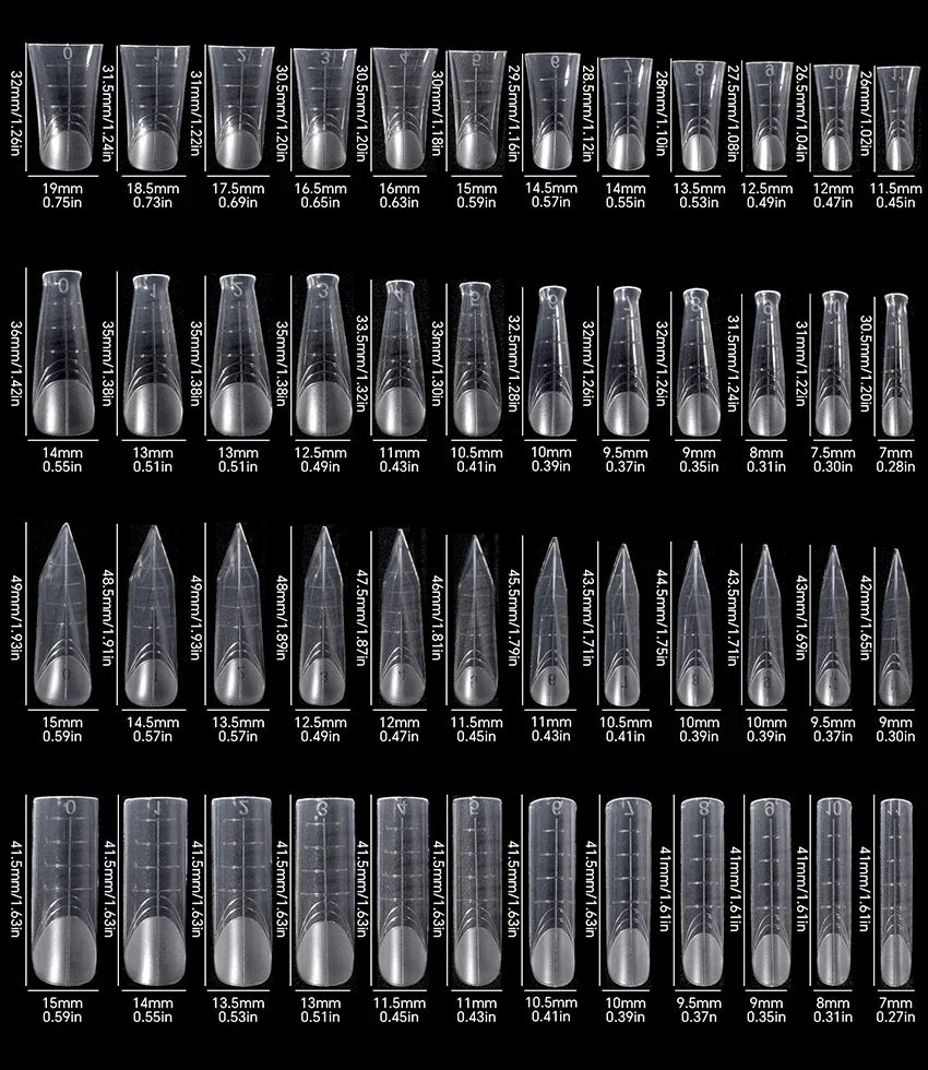 120Pcs Nail Forms For UV Gel Quick Building Extension Top Molds Dual Forms Acrylic Nail Art Tips Nails Accessories Tools