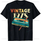 50th Birthday Gifts 1975 Party T-Shirt Women Men Clothing T Shirts Tops women clothing my body my choice