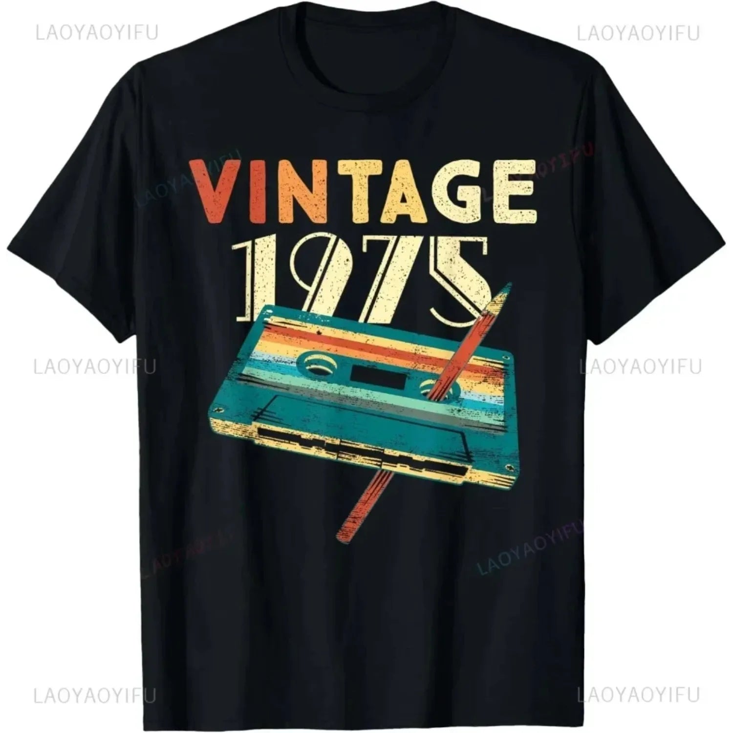 50th Birthday Gifts 1975 Party T-Shirt Women Men Clothing T Shirts Tops women clothing my body my choice