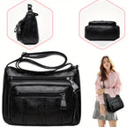 2024 New Middle-aged WOMEN'S Bag, Lightweight, Multi-layered, Large-capacity MOTHER'S Bag, Crossbody Bag, Elderly Bag, Shoulder
