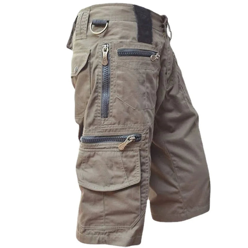 2025 New Men's Tactical Shorts With Multi Pockets, Casual Durable Waterproof Cargo Shorts For Outdoor Hiking Trekking