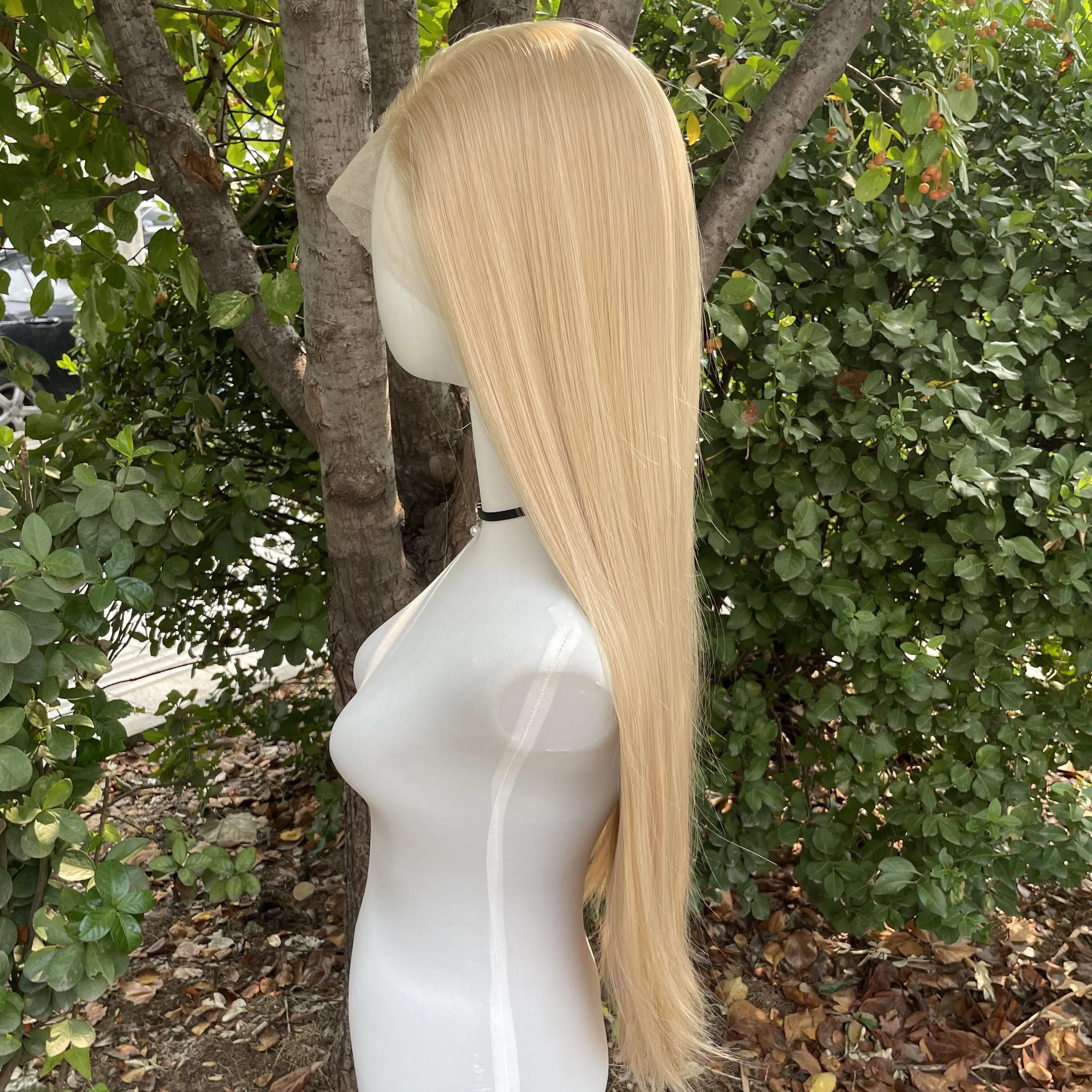 Blonde Mixed Color Synthetic Full Lace Wigs for Black Women Heat Resistant 26 Inch Long Straight Full Hand Tied Free Part 150%