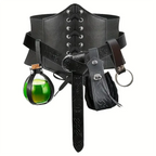 6pcs Renaissance Costume Set Belt Pouch Waist Bag Fanny Pack Cork Potion Bottle Halloween LARP Cosplay Costume Party Accessories