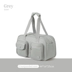 AJI Women Travel Bag Nylon Handheld Travel Bag Carry On Luggage Bag Large Capacity Weekender Gym Sport Holdall Overnight Bag