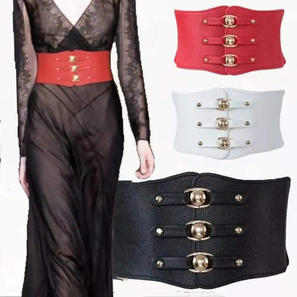11cm Elastic Wide Corset Belts For Women Waist Plus Size Belt Female Dress Waistband Big Stretch Cummerbunds Clothes Accessory