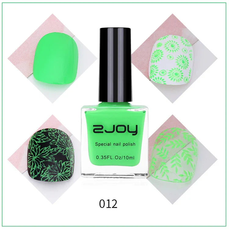 Black White Nail Art Stamping Polish 10ml 30 Colors Stamping Plates Polish Stamping Gel No Smudge Top Oil Colorful Nail Varnish